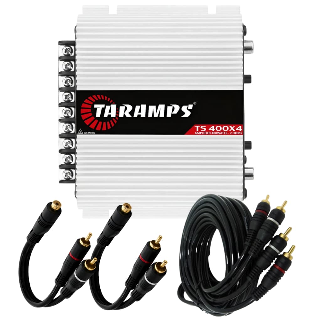 KIT MÓDULO TARAMPS TS400X4 SOM AUTOMOTIVO