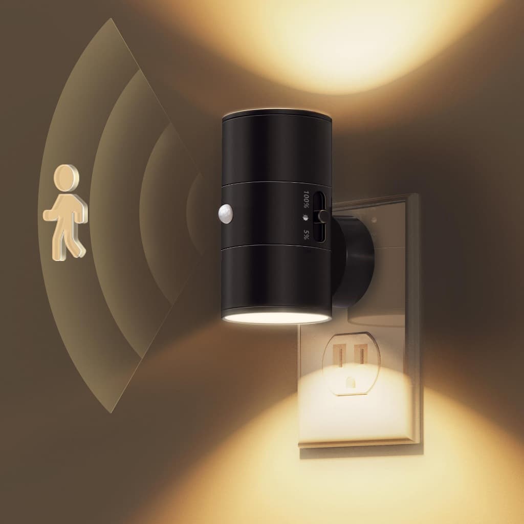 Luminária LED Inteligente com Sensor de Movimento para Quarto