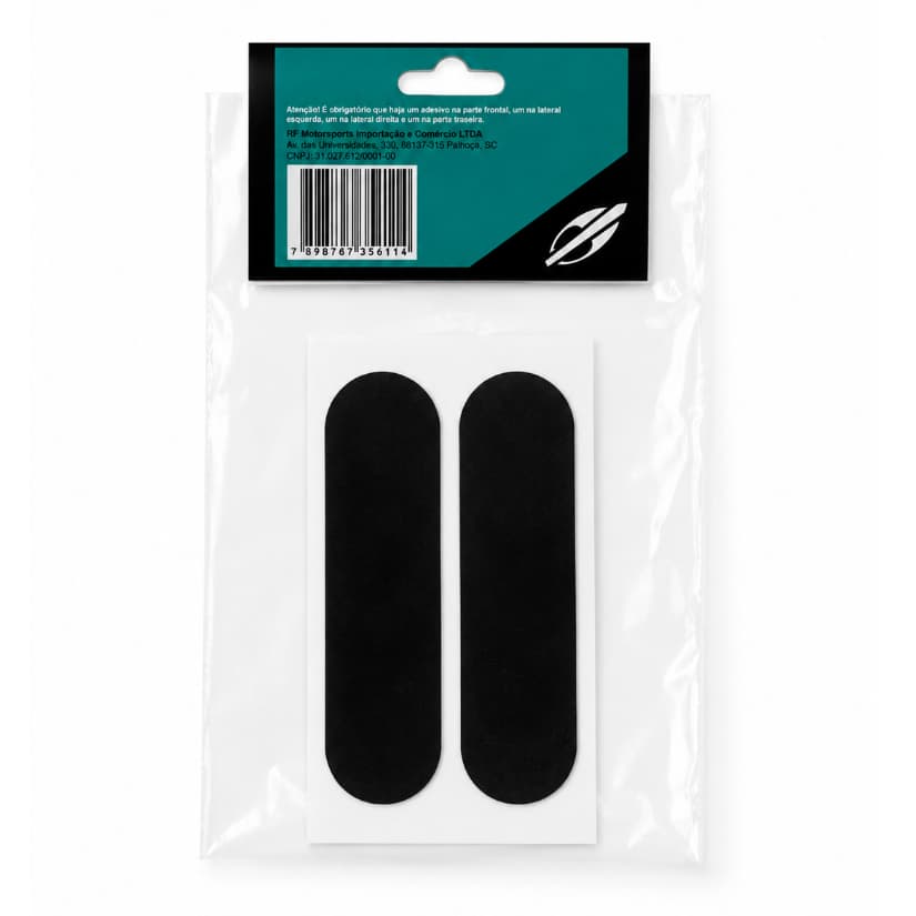 ADESIVOS REFLETIVOS CAPACETE MOTO KIT DUAS UNIDADES + 1 LOGO MORMAII PRETO PERSONALIZAÇÃO