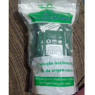 Sal para higienização nasal kit 60 unidades
