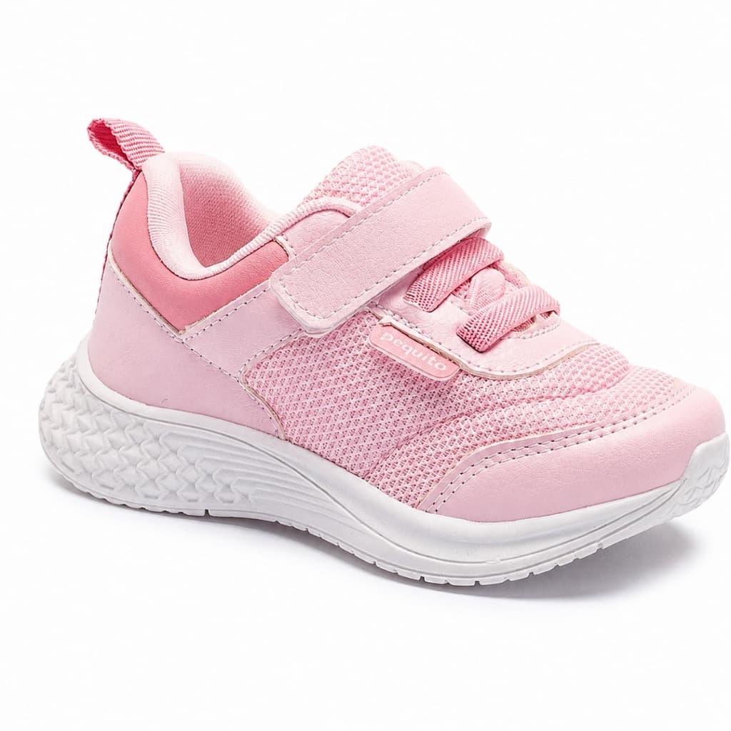 Tênis Infantil Menina Volta às Aulas Jogging Rosa Casual