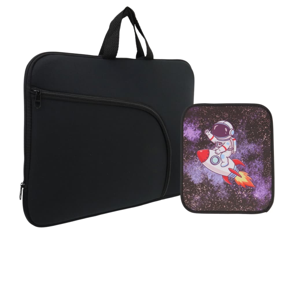 Kit Case para Notebook + Mouse Pad Estampado | Capa Premium com Bolso e Alça