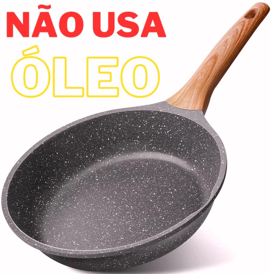 Frigideira Ceramica Antiaderente Fogão Cooktop Indução E Gás universal na cozinha 24cm