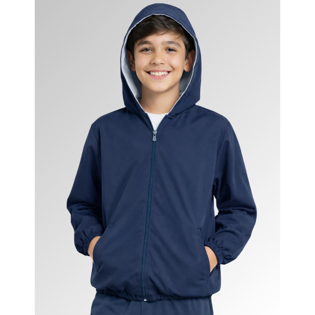 Corta Vento Infantil Juvenil Jaqueta Blusa Zipper Capuz Menina Menino Unissex Criança Resistente