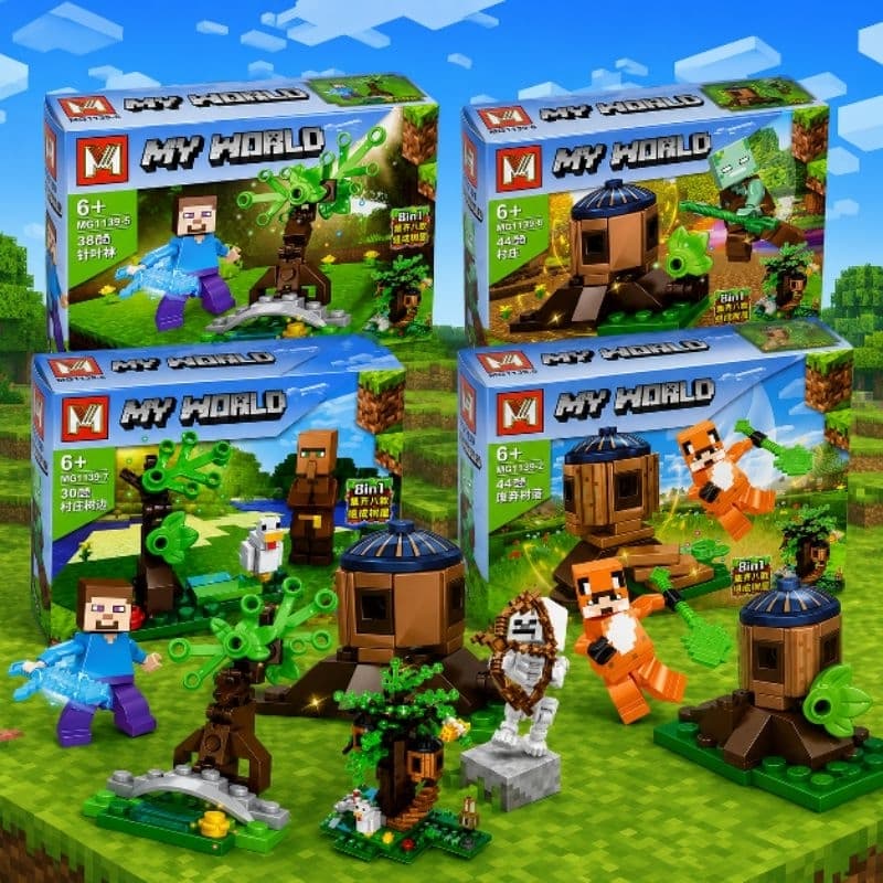 Blocos de Montar Lego Minecraft My World Casa na Árvore - Sembo