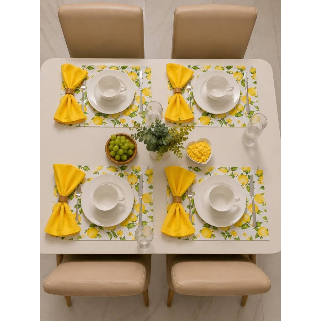 Jogo Americano 8 Peças Floral Mesa Posta Impermeável Lugar Americano Premium Peças Lavável Elegante Luxo Barato Mesa