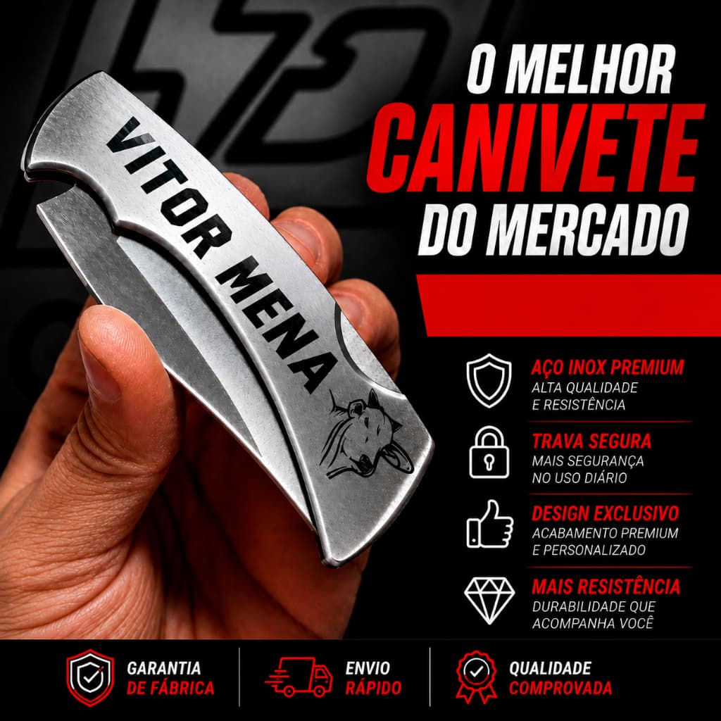Canivete Inox Personalizado Gravação a Laser Padrinho Madrinha Casamento Presente Aniversário Namorado Pai Lembrancinha