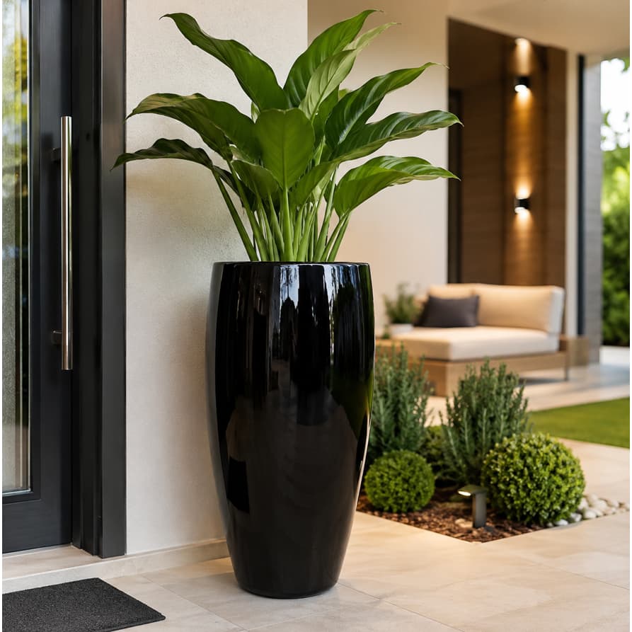 Vaso Fibra de Vidro 52cm Imperial Decorativo