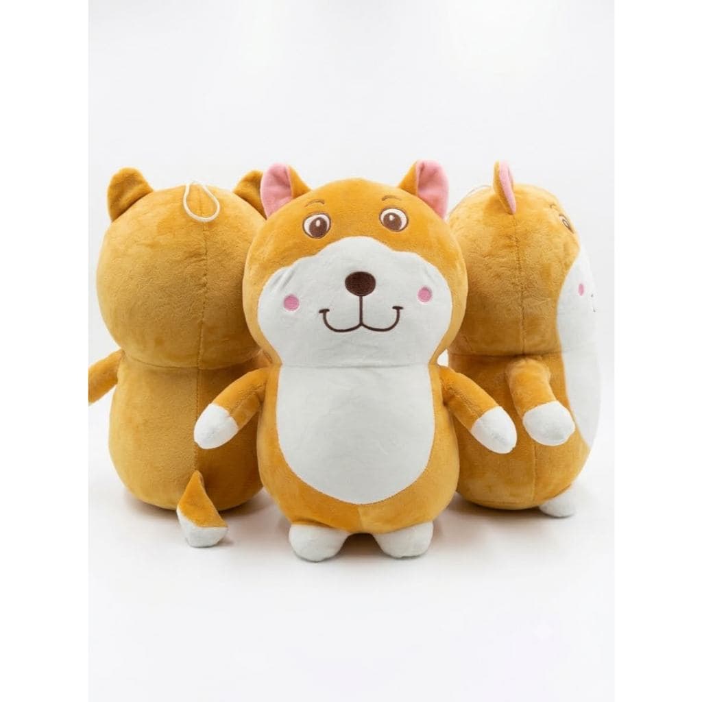Ursinho de Pelúcia Fofo Kawaii Cachorrinho Shiba Inu Macio - Presente / Decoração