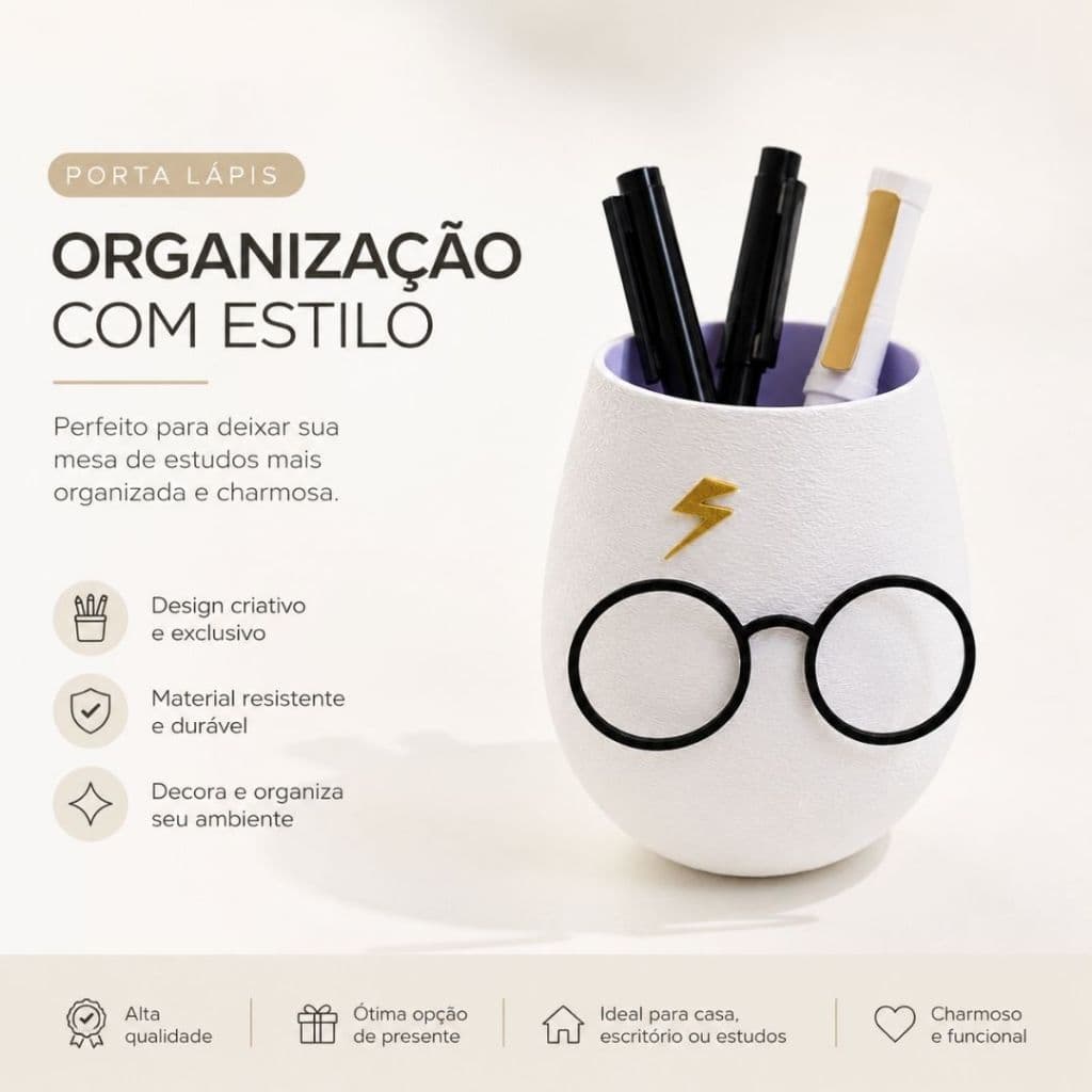 orta Canetas Harry Potter Decorativo para Mesa de Estudos e Home Office