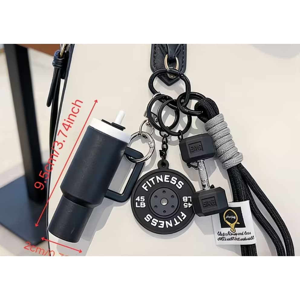 Chaveiro com tema academia personalizado