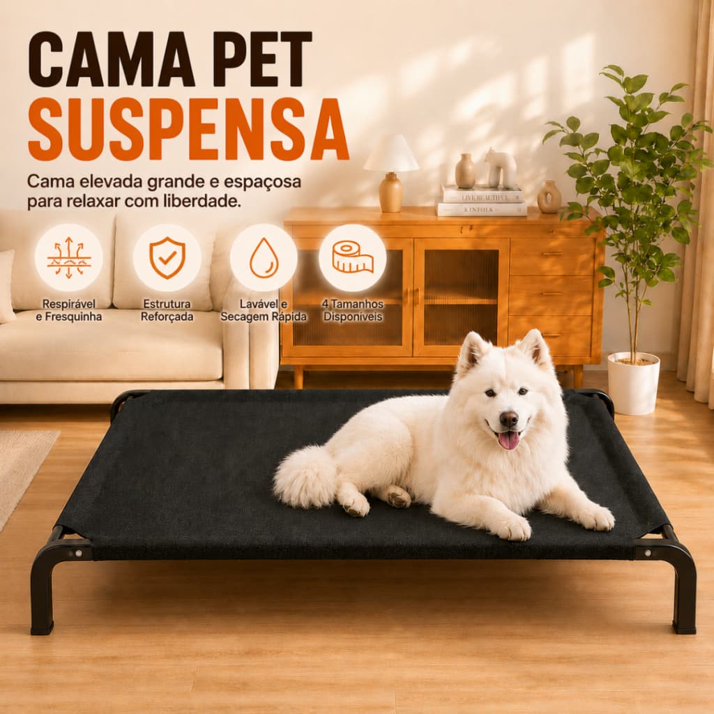 cama pet impermeável Suspensa Elevada Portátil Respirável E Confortável Para Pets Cães Gatos Ideal para Verão e Viagem