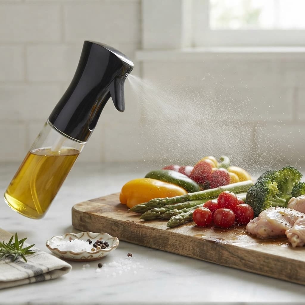 Galheteiro Com Borrifador Dosador 180ml Dispensador De Azeite Oleo Vinagre Cozinha Casa Sortido