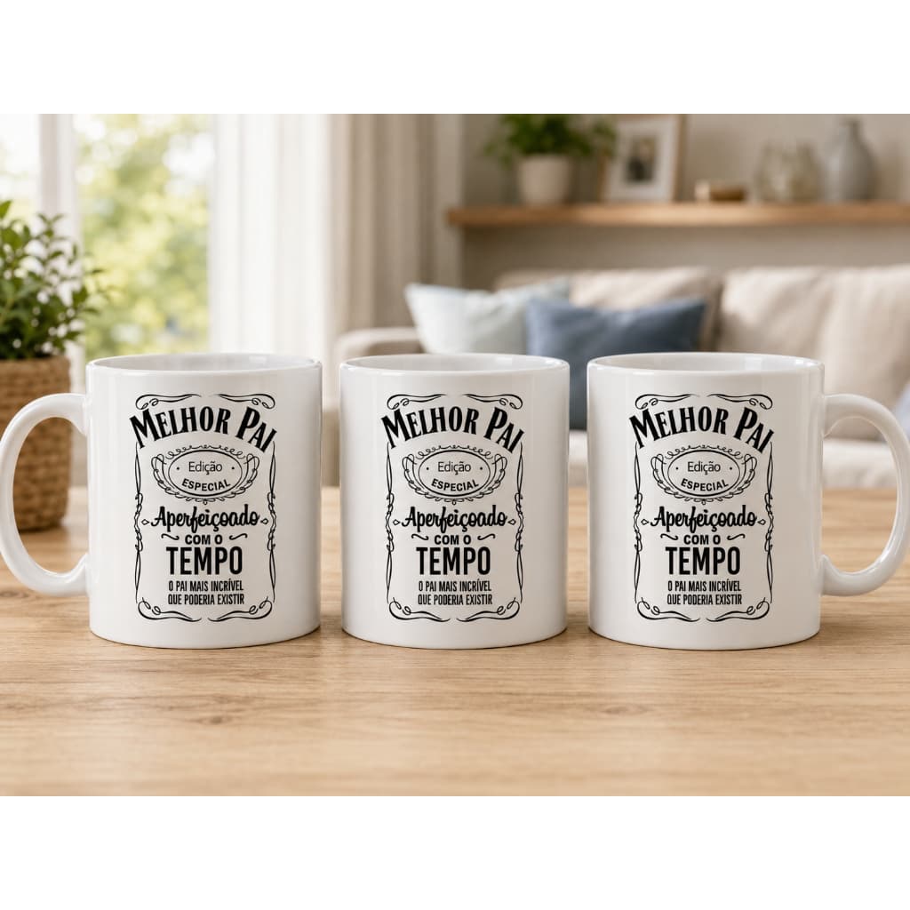 Caneca Melhor Pai Edição Especial – Presente Criativo para Dia dos Pais 325ml Personalizada