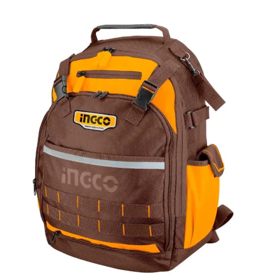 Mochila De Ferramentas Reforçada Ingco Hbp01028 Cor Marrom Mochila De Ferramentas Reforçada Ingco Hbp01028 Cor Marrom Mo