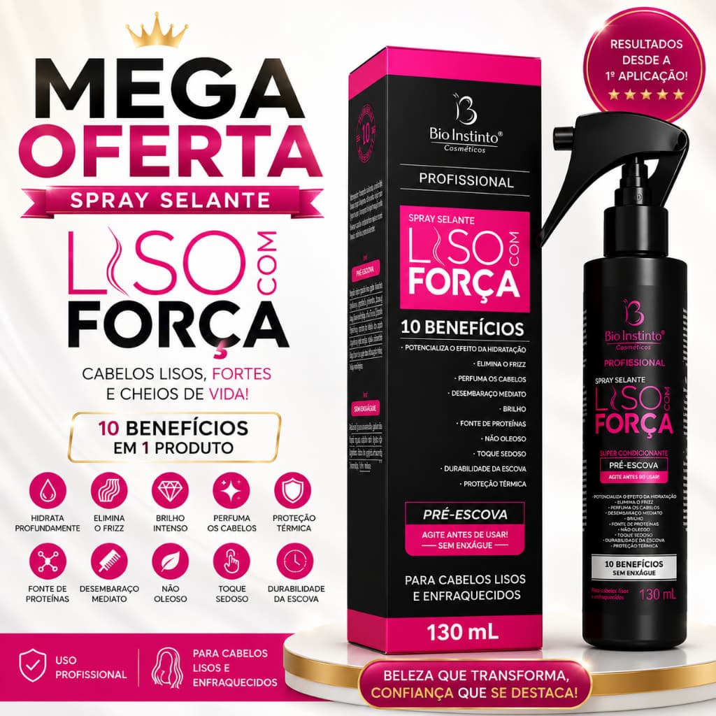 SPLAY SELANTE LISO COM FORÇA BIO INSTINTO
