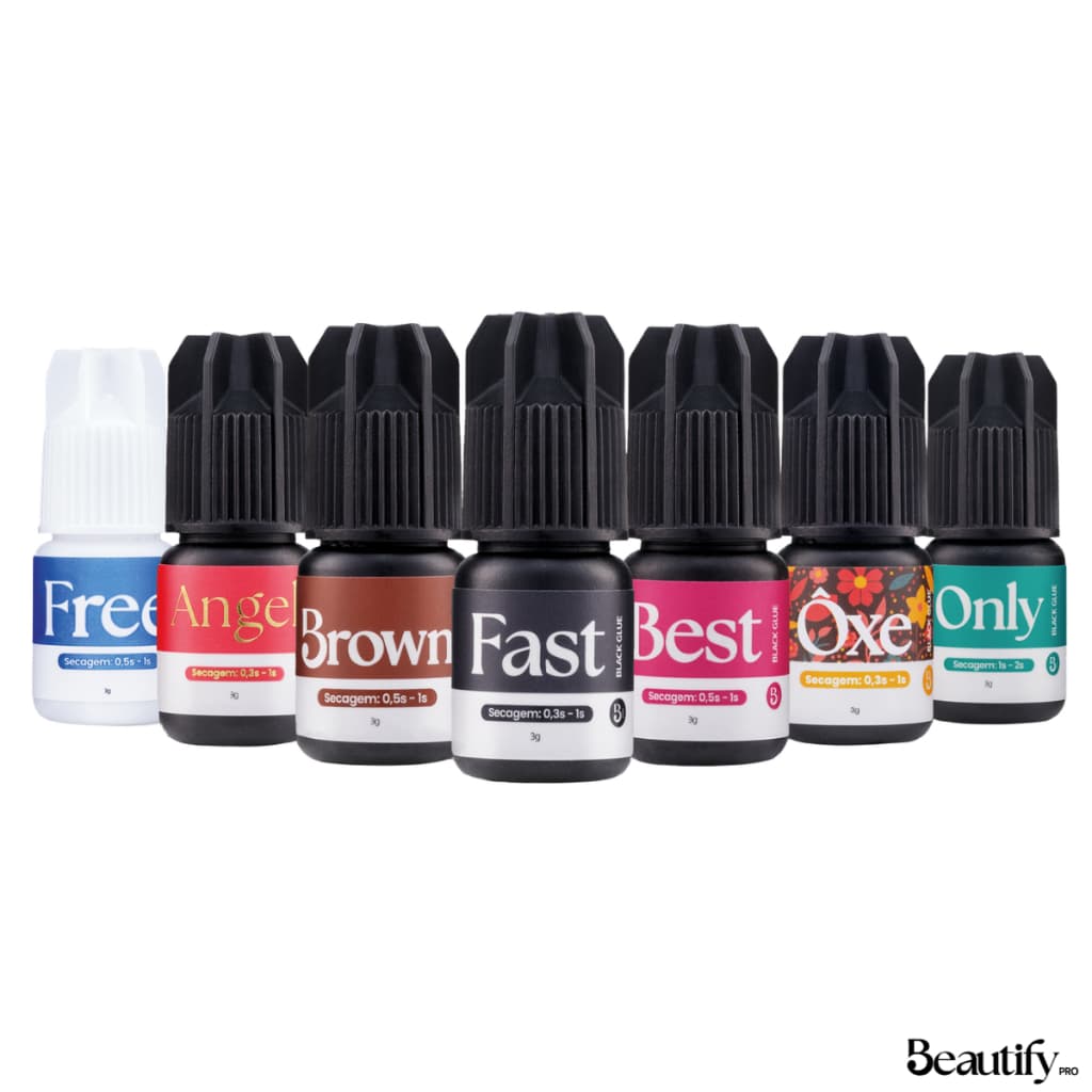 Cola para Extensão de Cilios Adesivo Beautify - Monte seu Kit Decemars Fadivan Nagaraku
