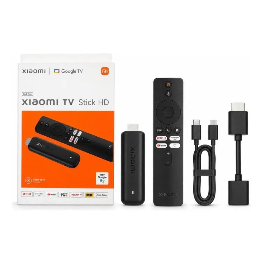 Xiaomi Mi TV Stick Resolução 4K Android TV 8GB Quad - Core Wifi 6 e Google Assistente