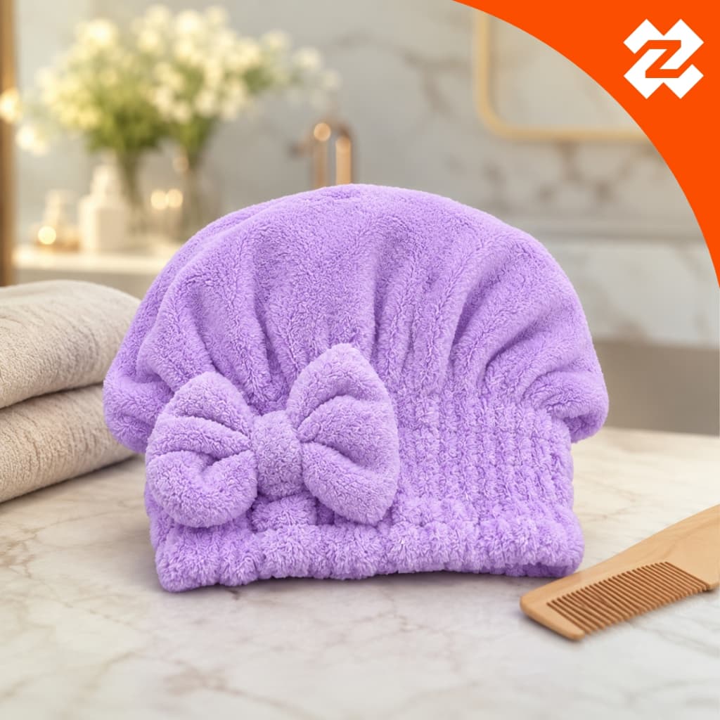 Touca de Banho Mágica Secar Cabelo Microfibra Secagem Rápida Antifrizz Super Absorvente Toalha