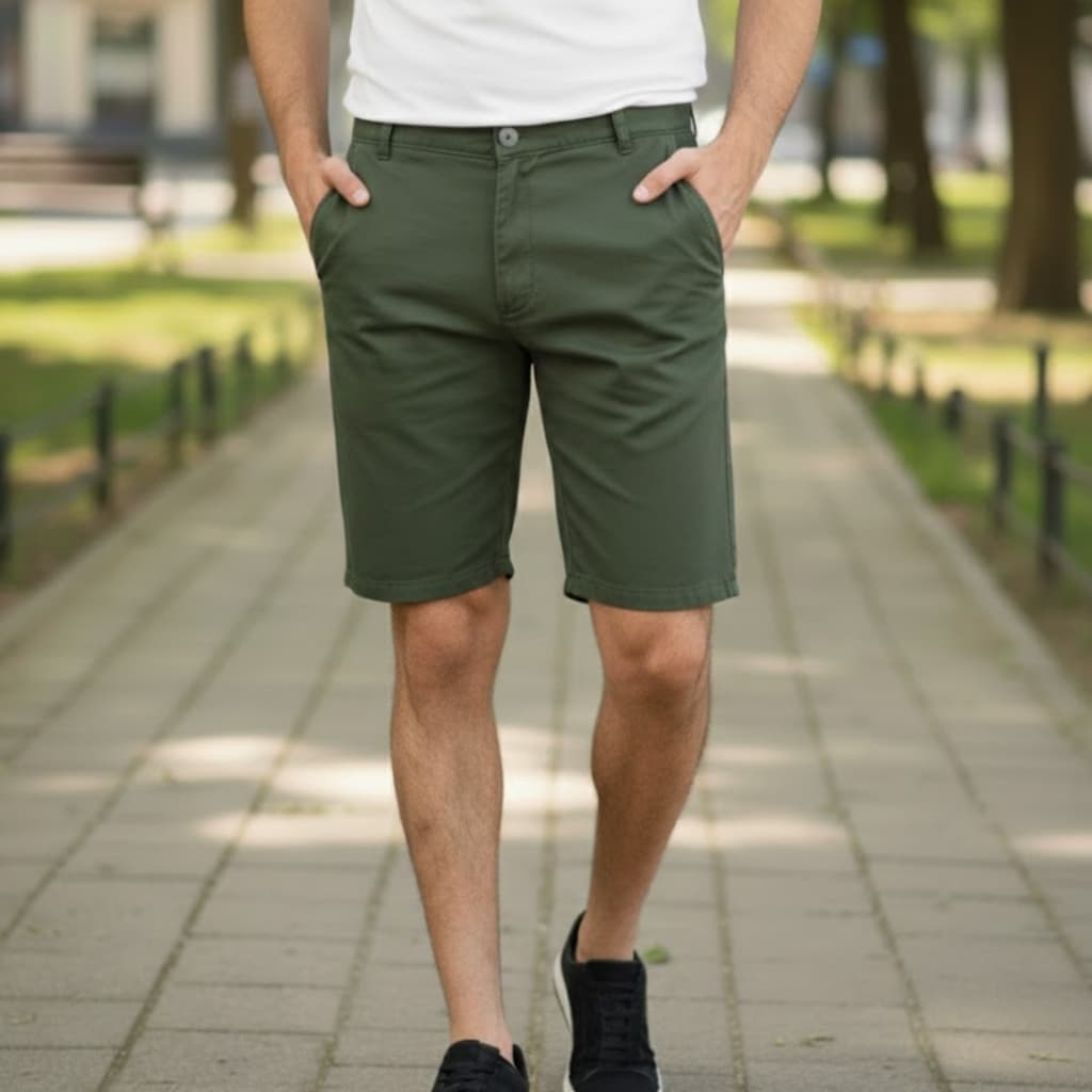 Bermuda Masculina Esporte Fino Sport Social Elegante Algodão Com Elastano