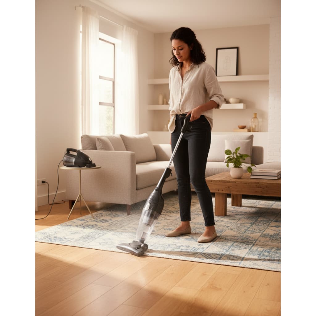 Aspirador Portátil Vertical Multifuncional Com Fio Potente 220v Limpeza Prática