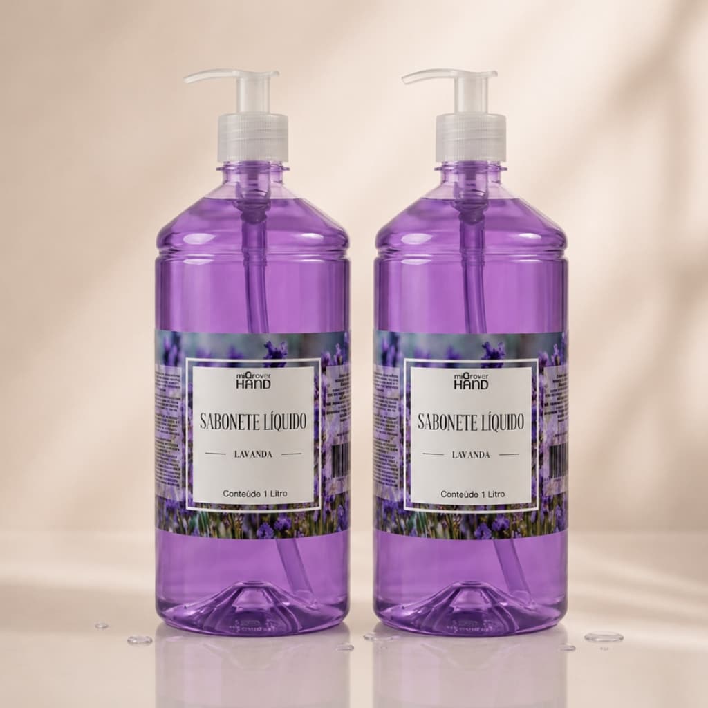 2 unidades Sabonete Líquido 1L Protect Hand • Limpeza Suave e Eficiente para Mãos e Corpo