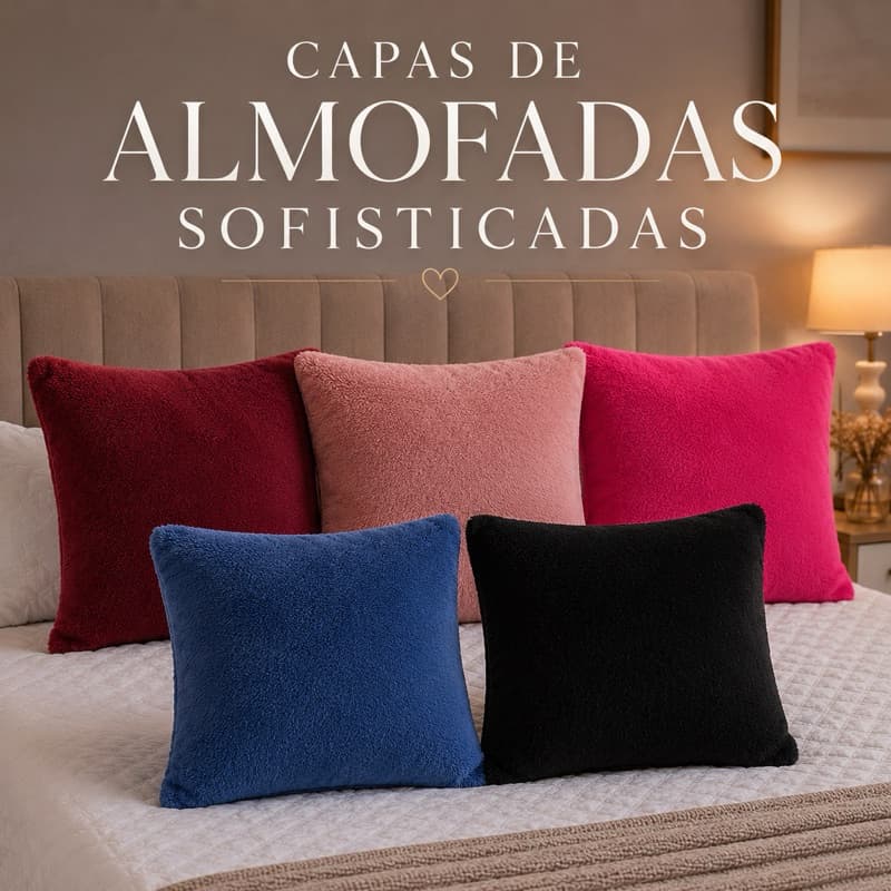 CAPAS DE ALMOFADA SOFISTICADAS. CASA E DECORAÇÃO. SALA. QUARTO. ESCRITÓRIO. CAPA MACIA.