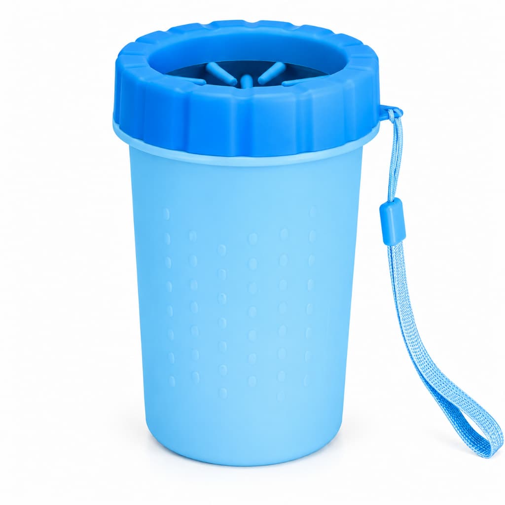 Lava Patinhas Pet em Silicone para Cães e Gatos Limpa Patas Portátil