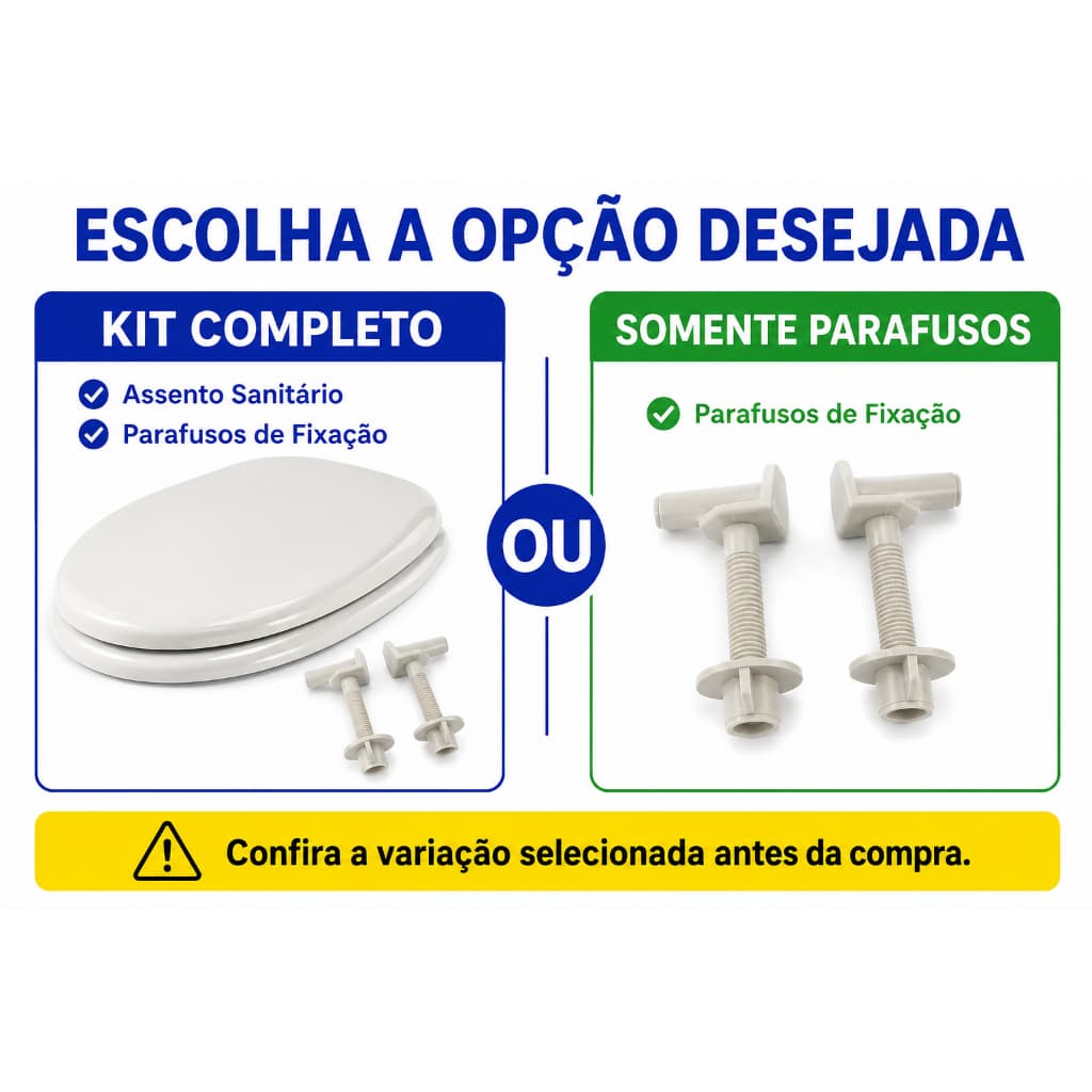 Assento Sanitário Oval Universal Branco Resistente TOY