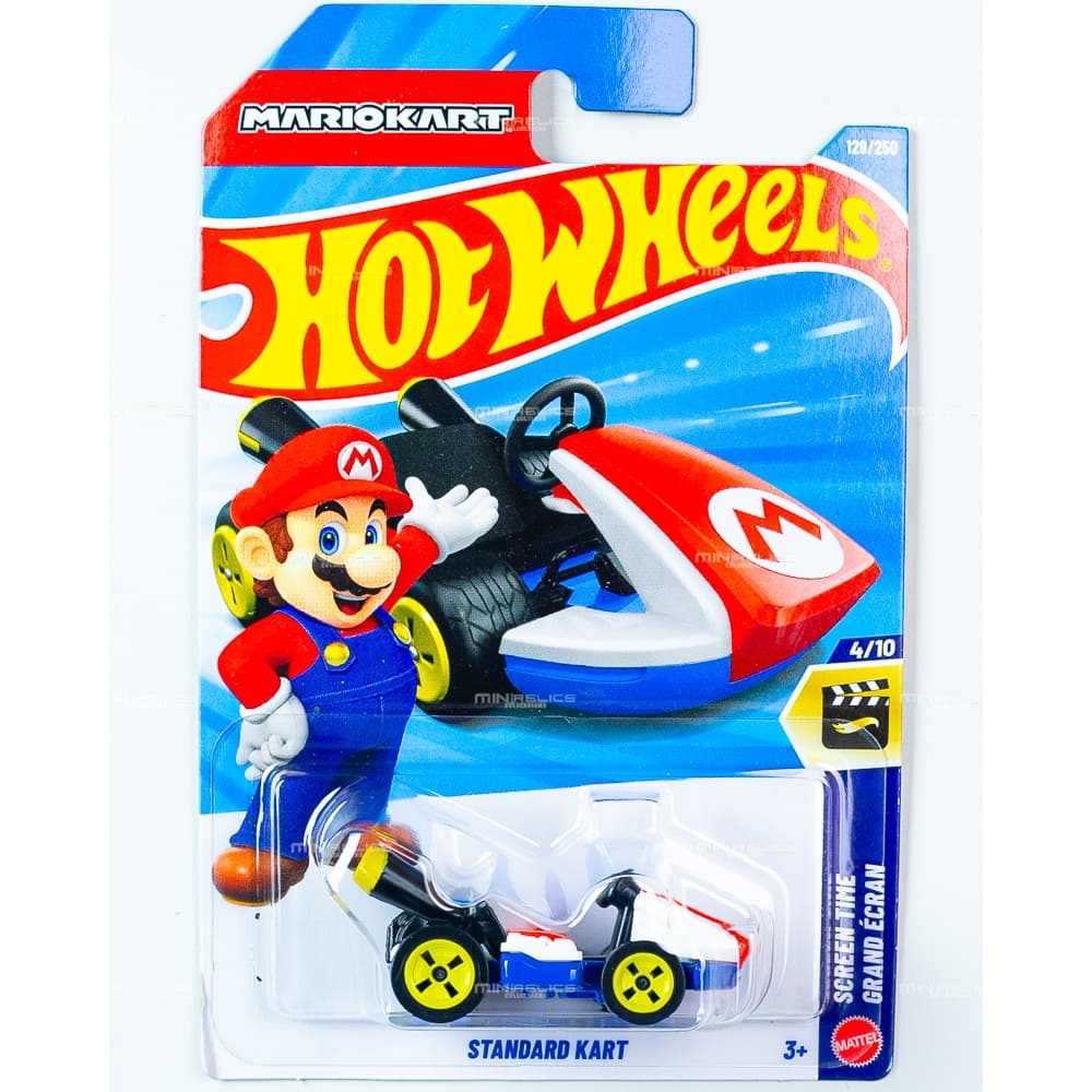 Hot Wheels Standard Kart (Mario Kart) - HW Screen Time JJJ83