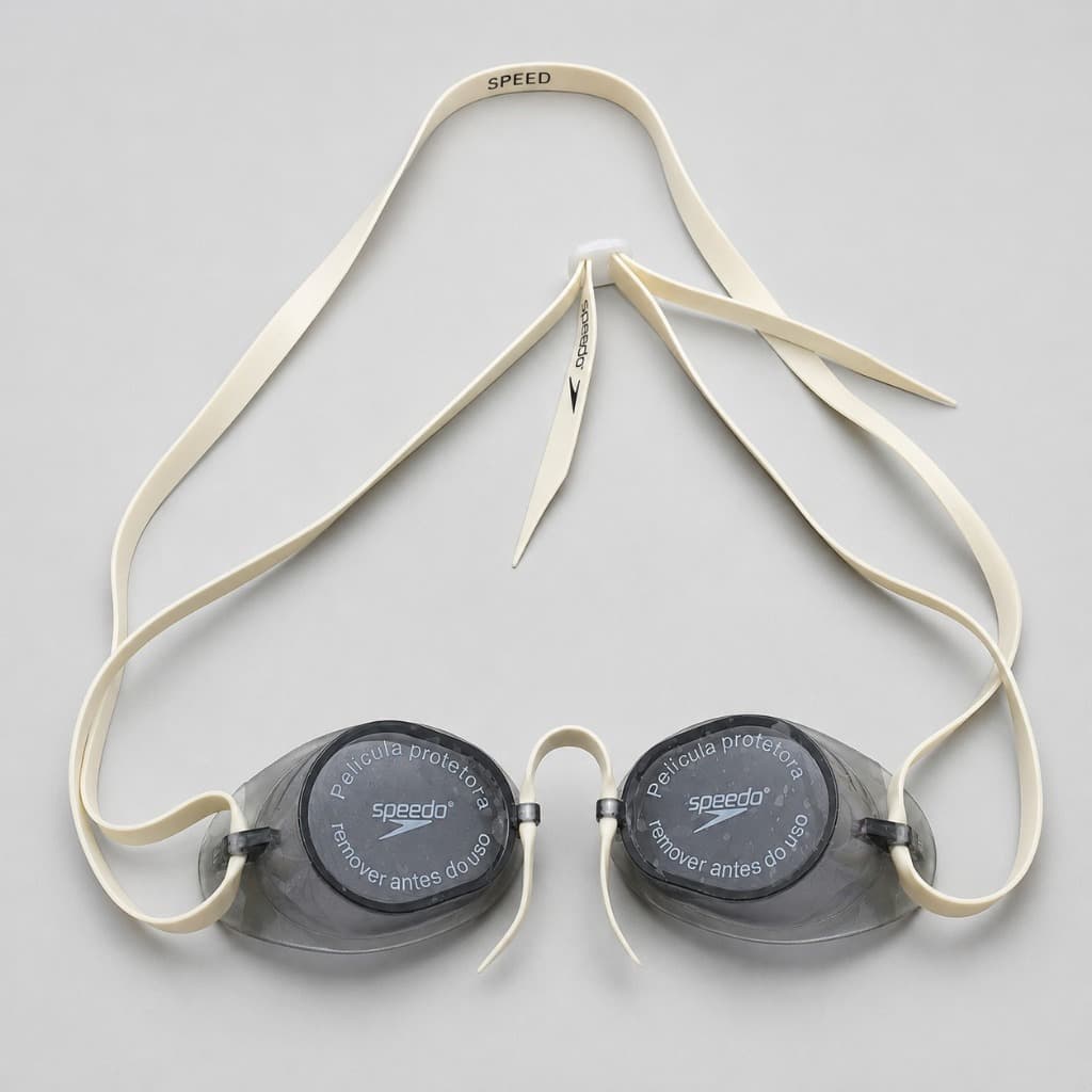 OCULOS DE NATAÇÃO SPEEDO IMPORTADO COMPETIÇÃO 509083 BRANCO / CINZA