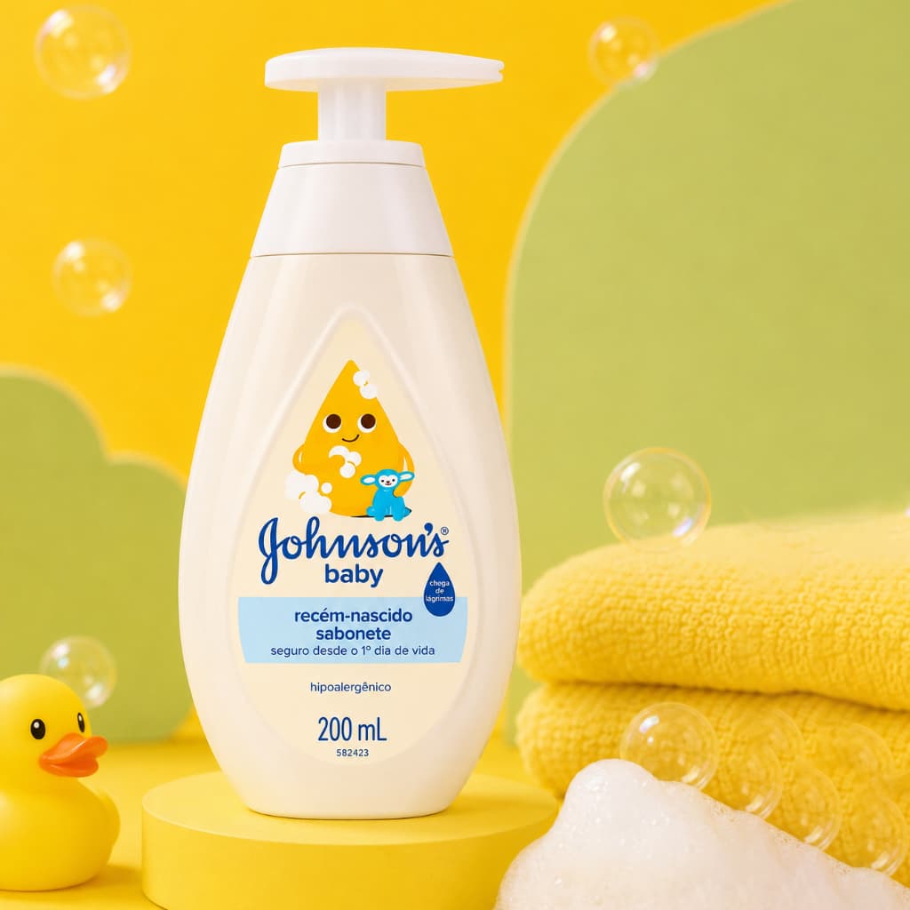 Sabonete Líquido Johnson’s Baby Recém-Nascido Infantil 200ml Suave