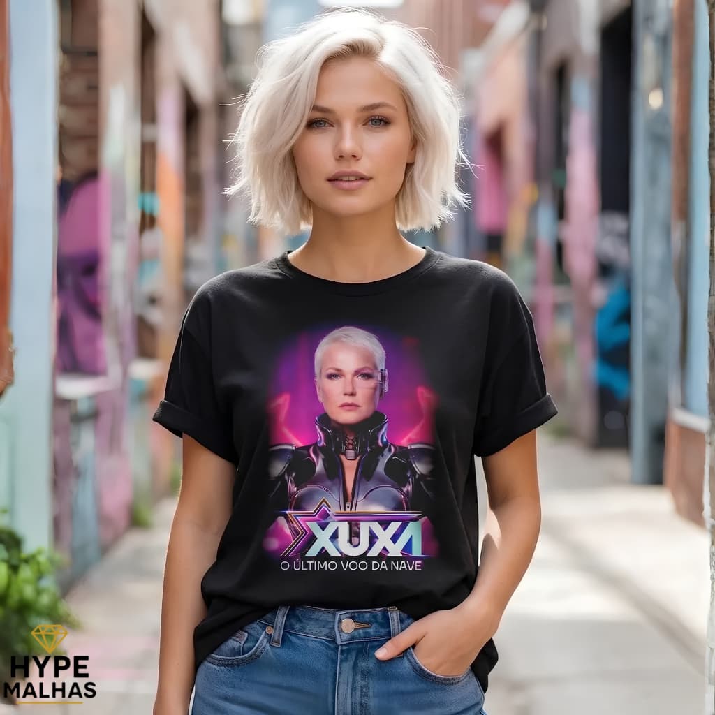 Camiseta Xuxa O Último Voo da Nave 100% Algodão Estampada Premium