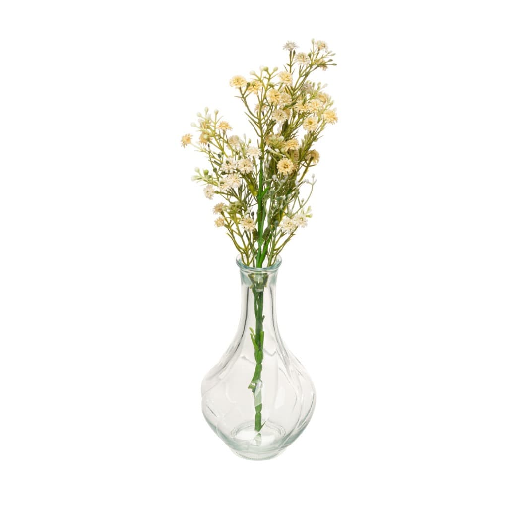 Vaso Decorativo 15 cm em Vidro Jarrinho Flores Solitário Resistente