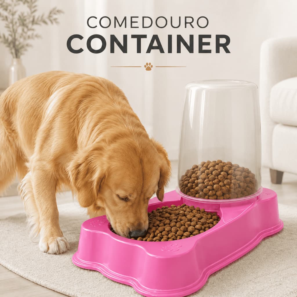 Comedouro de Cachorro Pequeno Médio Porte  1,5 Litros Comedouro 600ml
