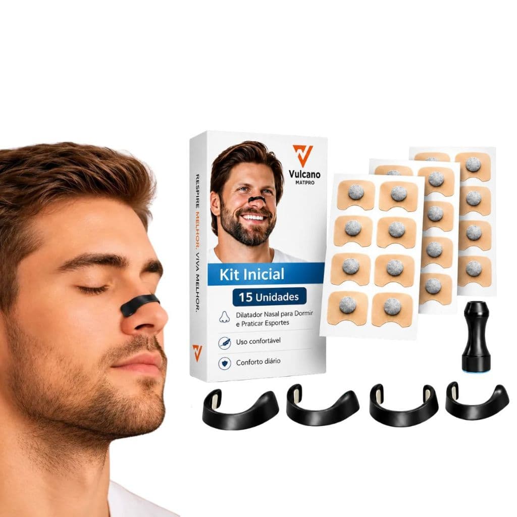Expansor Nasal e Refil Anti-Ronco Para Respiração Silencioso e Confortável Anti-Ronco e Congestão