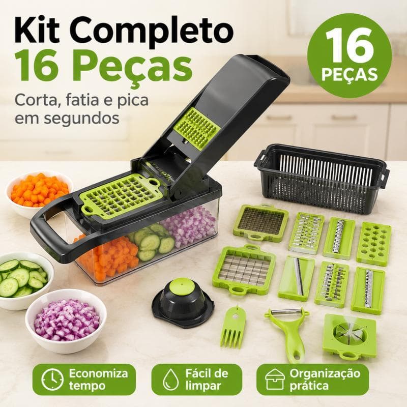 profissional cozinha sliceraço inox16em1fatiador cortador ralador de legumes verduras frutas coisas diferentes para casa