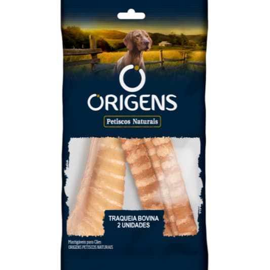 Petisco Natural Origens Traqueia Bovina 2 unidades 35 g