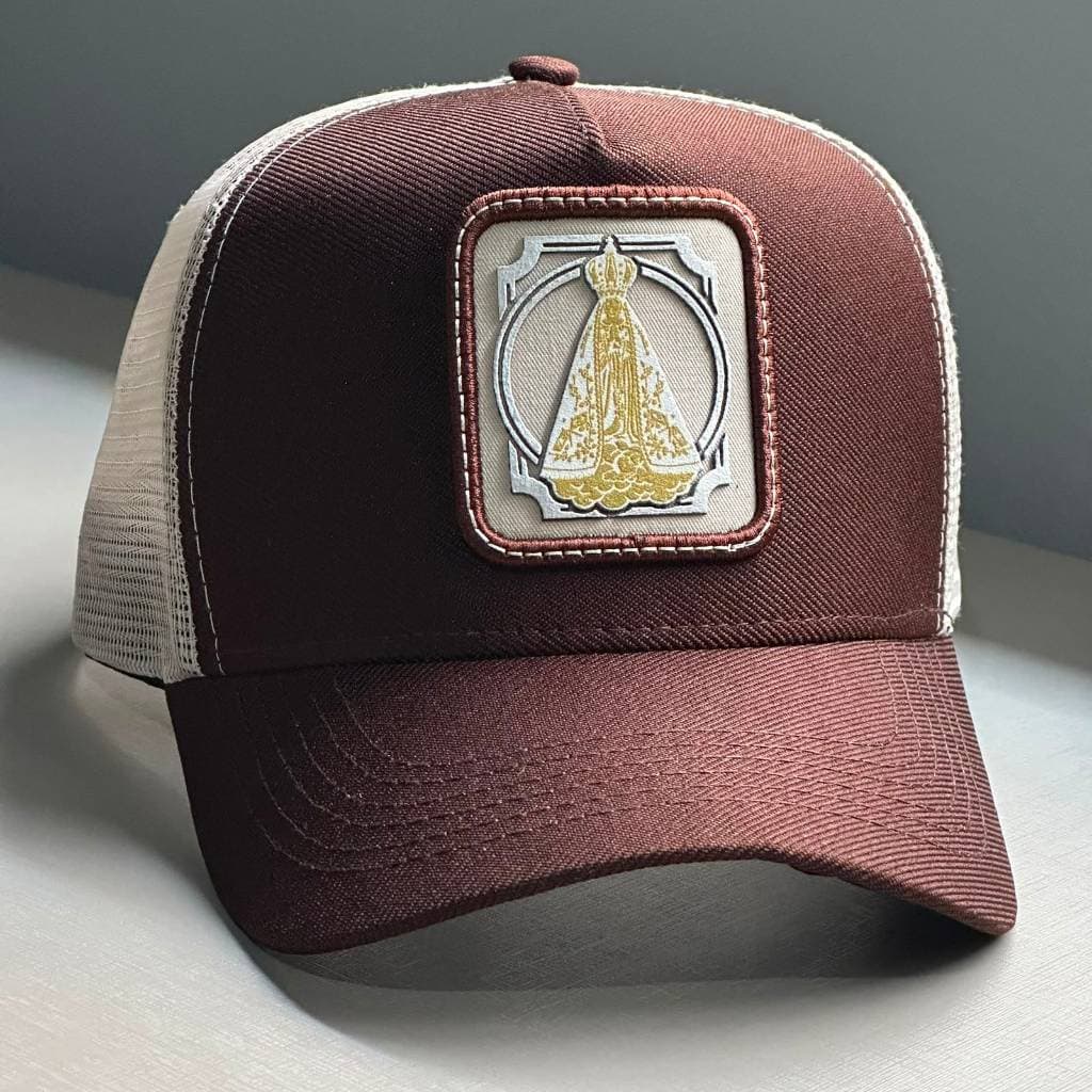 Boné Nossa Senhora Aparecida boné Premium Católico Bordado Chapéu Telinha trucker tela envio rápido