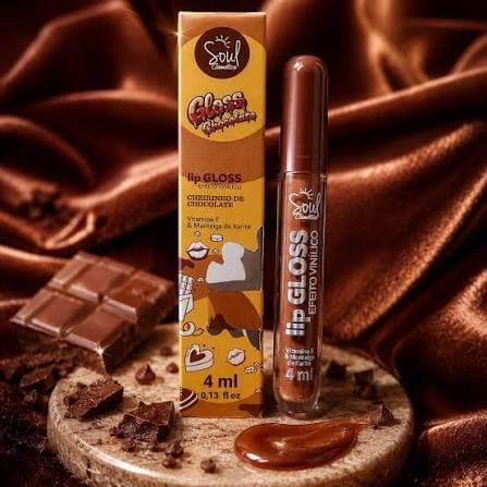 A Soul Cosmeticos trouxe para sua linha o Gloss efeito viniculo com cheirinho de Chocolate