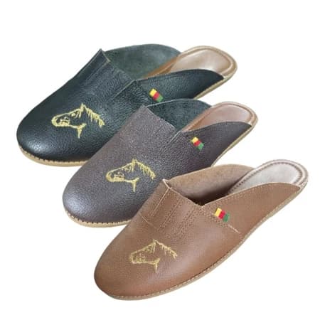 Chinelo Campeiro Couro Legítimo Gaúcho Unissex Alpargatas Original Premium Farroupilha Rodeio Cavalo