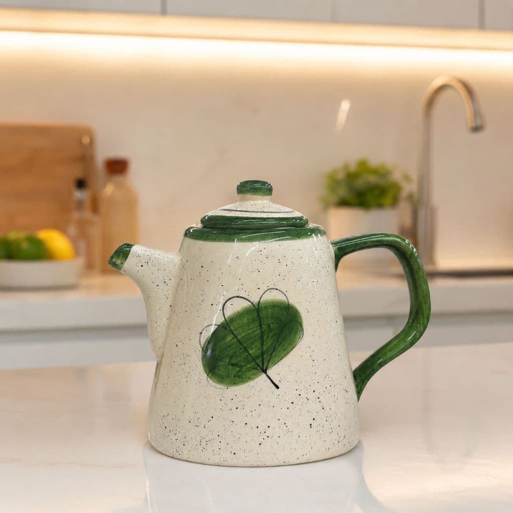 Chaleira De Ceramica Bule Grande Chá Xicara Louça Ceramica