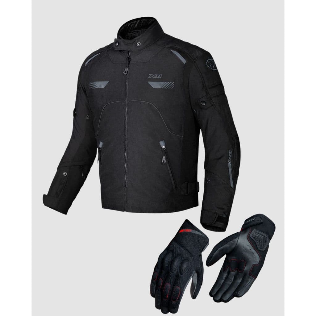 Jaqueta de Moto Masculina X11 Veler  + Luva Nitro Air + Proteção Completa Motoqueiro