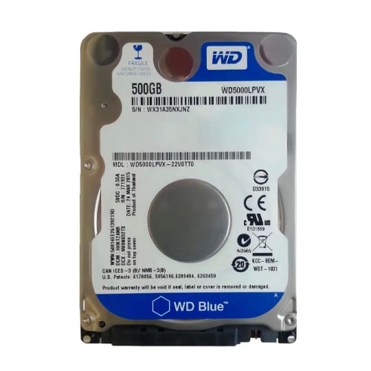 nterno Western Digital WD5000LPVX 500GB azul