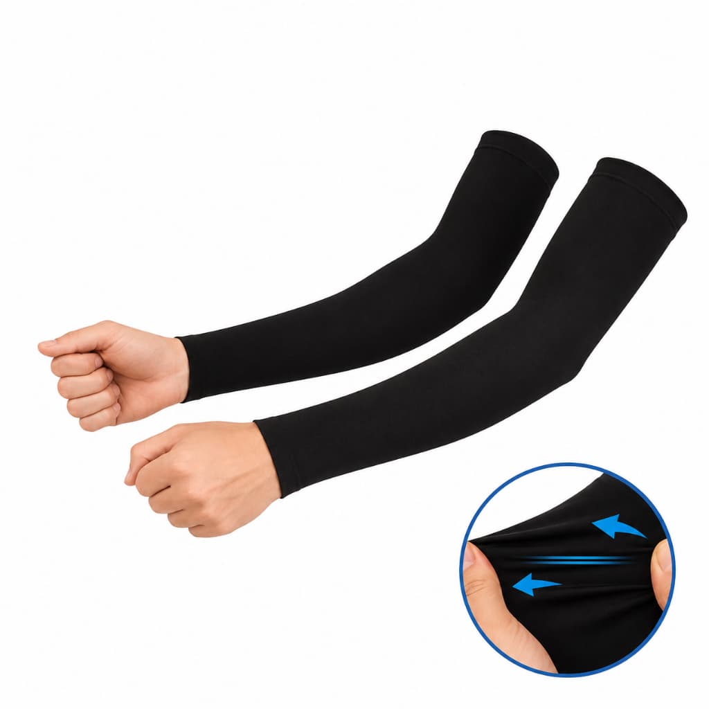 Manguito Unissex Compressão Esportivo Corrida Ciclismo Moto Tamanho Único Alta Elasticidade