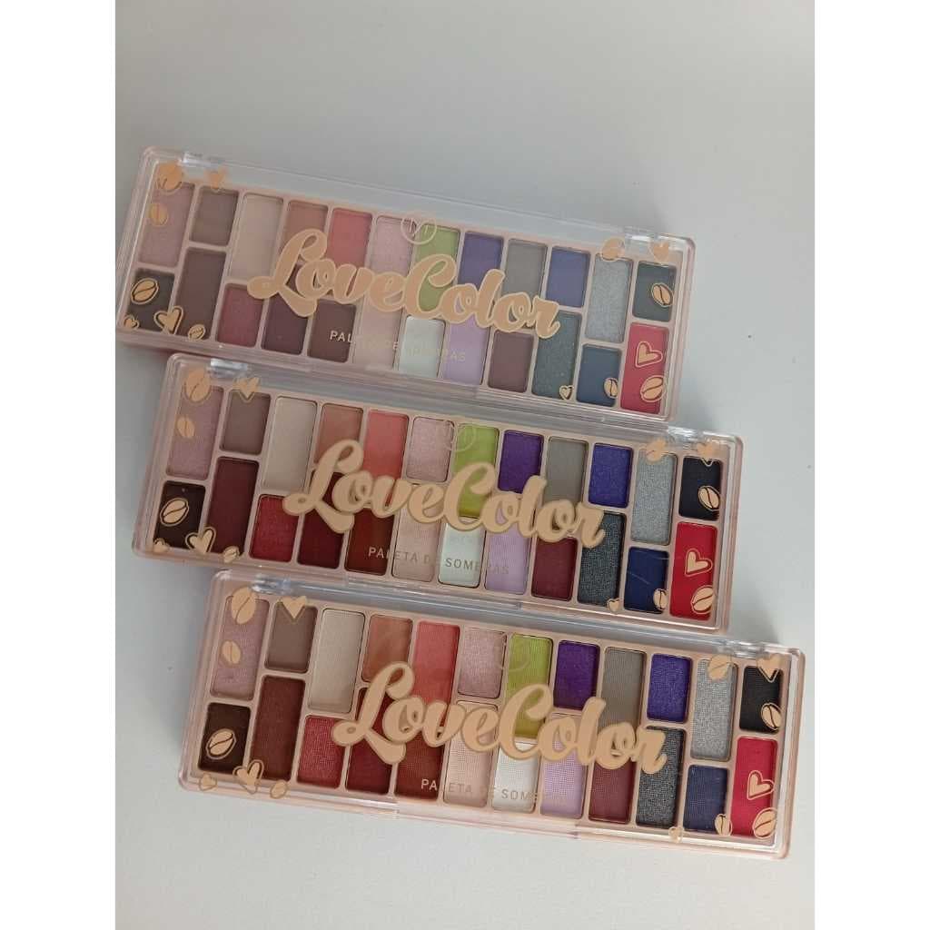 Love Color - Paleta de Sombras - 24 Tons Vibrantes e Neutros para Look Único