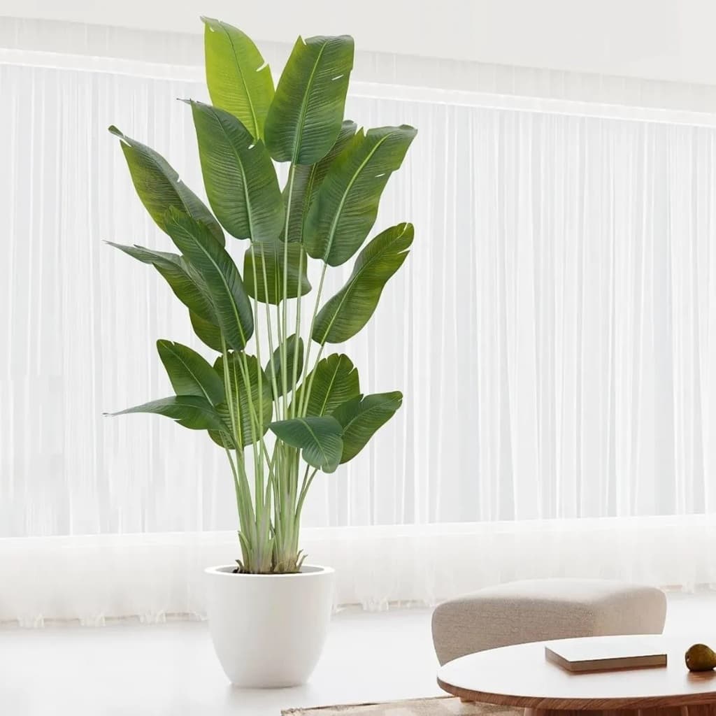 Planta Artificial Bananeira Grande Para Decoração Com 2.20cm, Plantas Artificiais Para Decoração.
