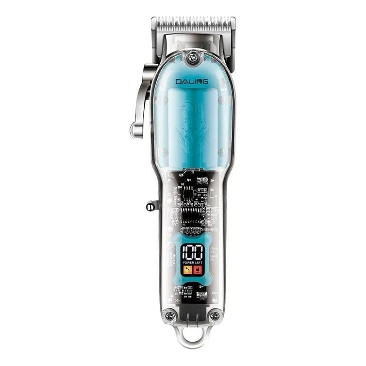 Máquina de cortar cabelo dem fio Profissional Daling DL-1539 Azul-claro