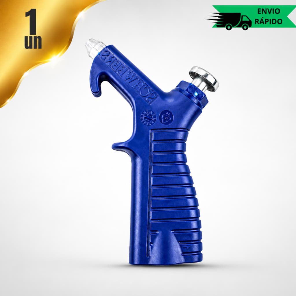 Pistola De Ar Comprimido Soprador Com Botão Para Compressor Rosca 1/4 - Limpeza