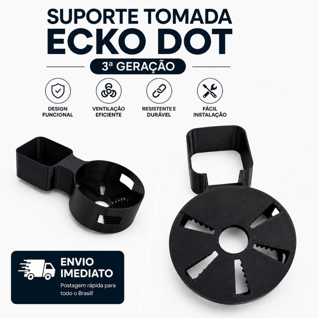 Suporte Tomada Ecko Dot 3° Geração Envio Imediato Alta Qualidade